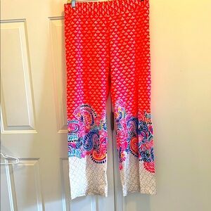 LILLY PULITZER PALAZZO PANTS size M vibrant colors